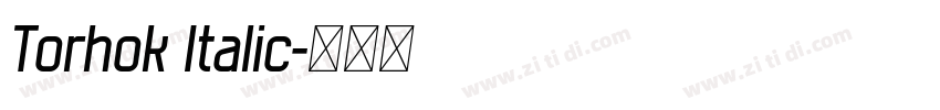 Torhok Italic字体转换